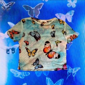 Butterfly pattern. Cropped.